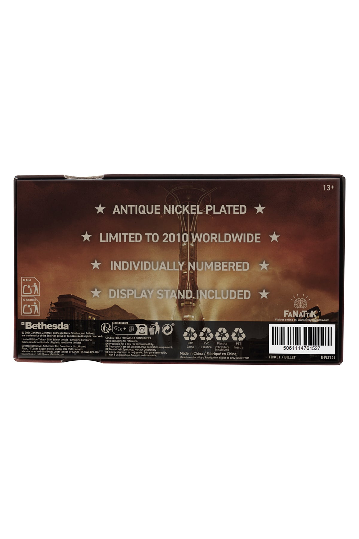 Fallout New Vegas Replica NCR $20 Bill - Satin Nickel (Bethesda Gear Exclusive)