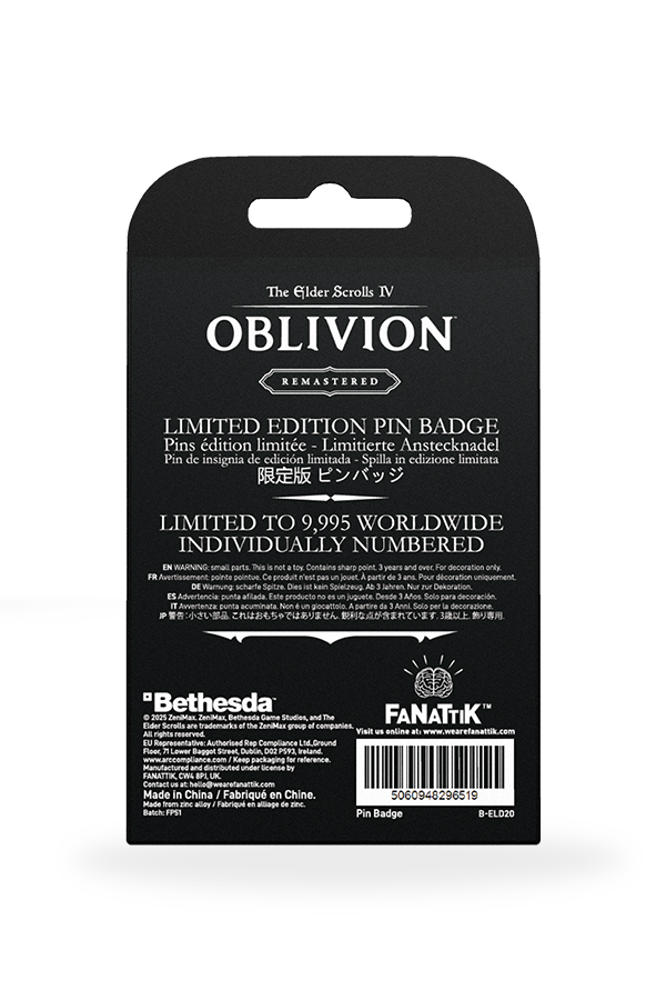 The Elder Scrolls IV: Oblivion Adoring Fan Pin Badge