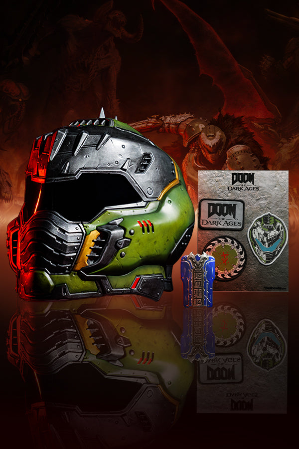 bethesda gear international DOOM: The Dark Ages Wearable Helmet Replica