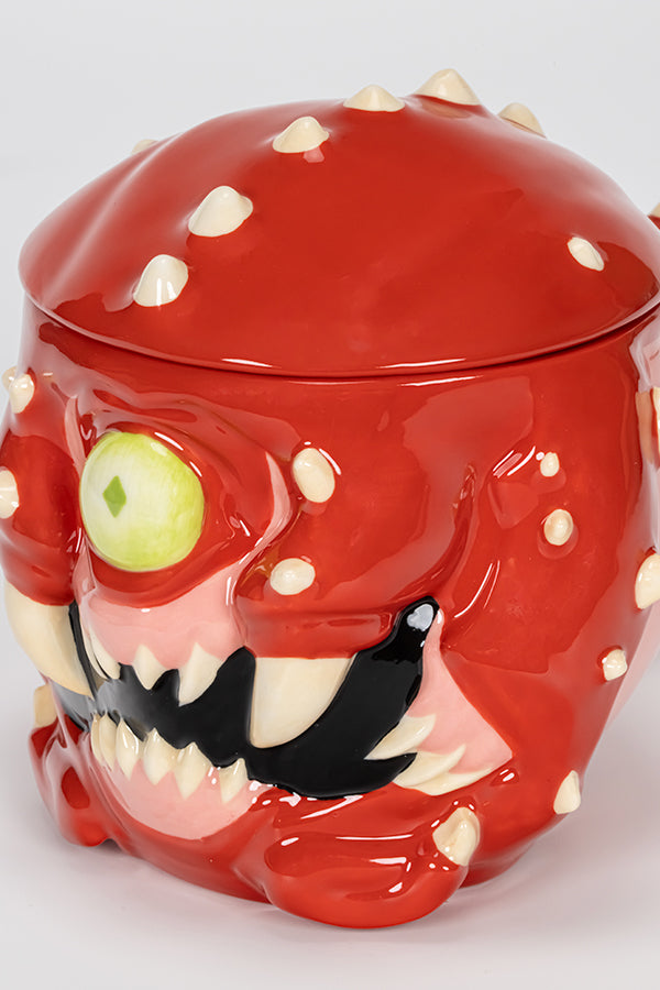 DOOM Cacodemon Ceramic Mug with Lid