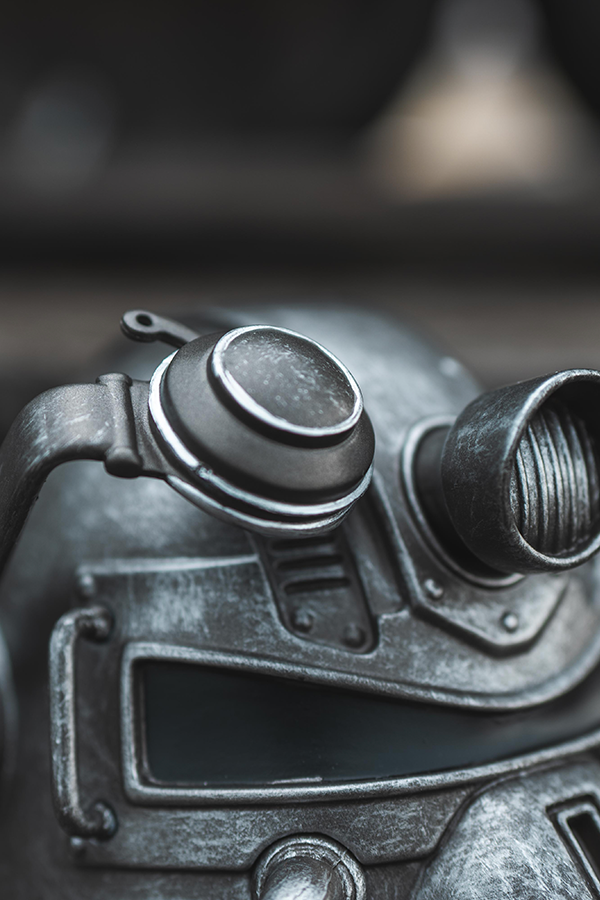 Fallout T-51 Power Armor Helmet Mini Desktop Statue
