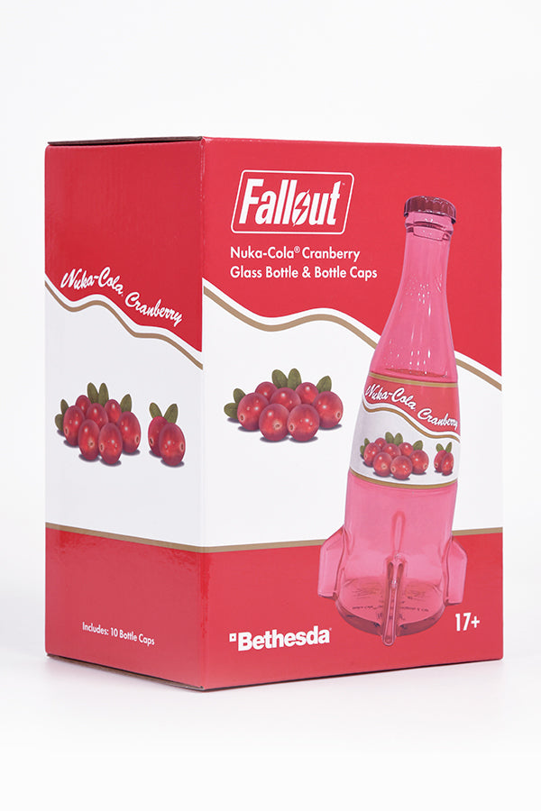Fallout Nuka-Cola Cranberry Botella de vidrio y tapones