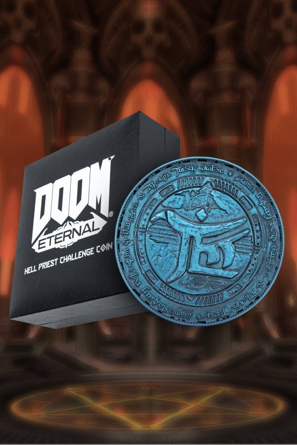 DOOM Eternal Hell Priest Challenge Coin