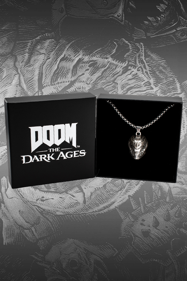 Réplique Clé Secrète DOOM The Dark Ages – Métal Argent Antique – édition Limitée 5000 Exemplaires Numérotés