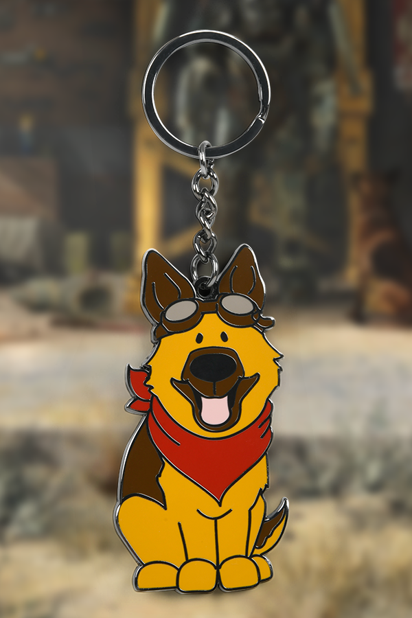 fallout dog helmet icon legion Fallout Dogmeat Keychain