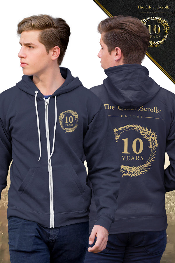 bethesda international gear The Elder Scrolls Online 10-Year Anniversary Hoodie