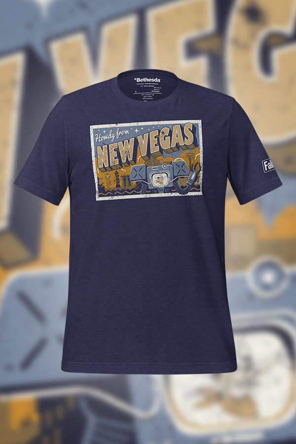 international gear bethesda Fallout Howdy From New Vegas Tee