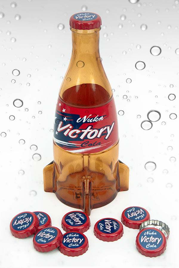 Fallout Nuka-Cola Victory Glass Bottle & Caps