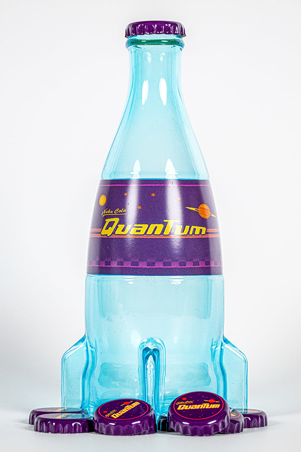 Fallout Nuka-Cola Quantum Glasflasche und Deckel
