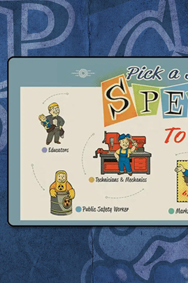 Fallout S.P.E.C.I.A.L. Oversized Mouse Pad