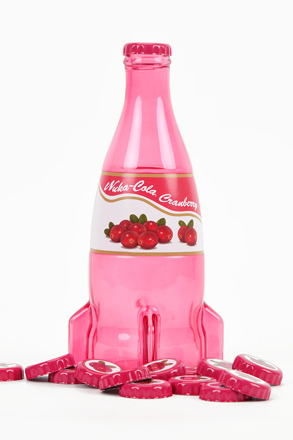 Fallout Nuka-Cola Cranberry Botella de vidrio y tapones