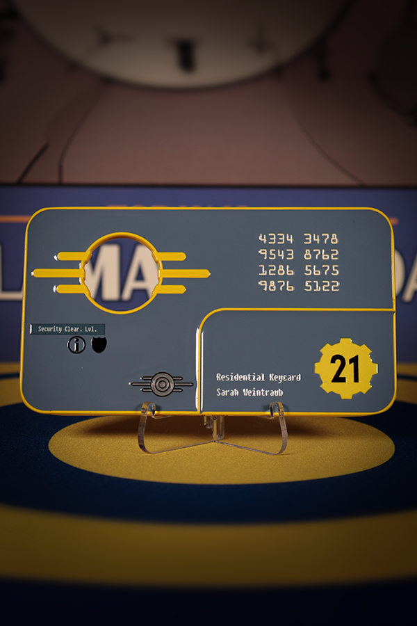 Fallout: New Vegas Vault 21 Security Keycard Replica
