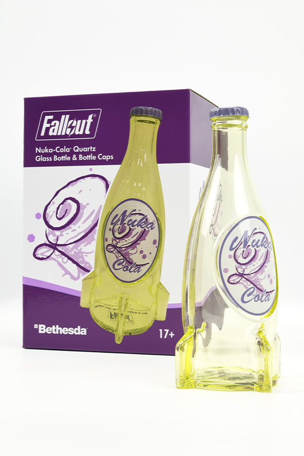 Bottiglia di vetro e tappi di quarzo di Nuka-Cola di Fallout