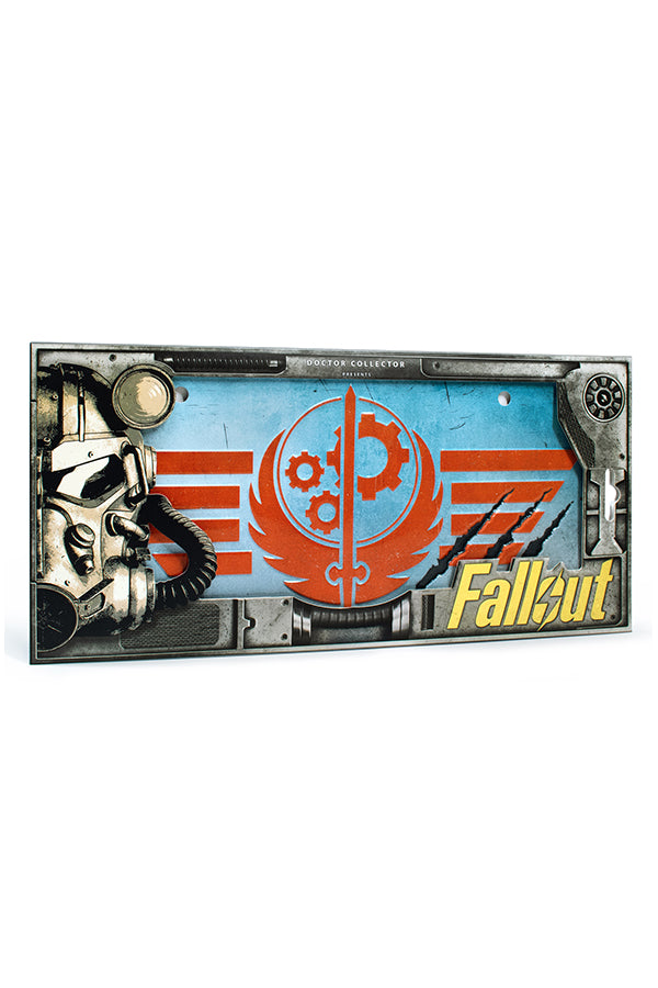 Fallout Series Stählerne Bruderschaft Metall Nummernschild