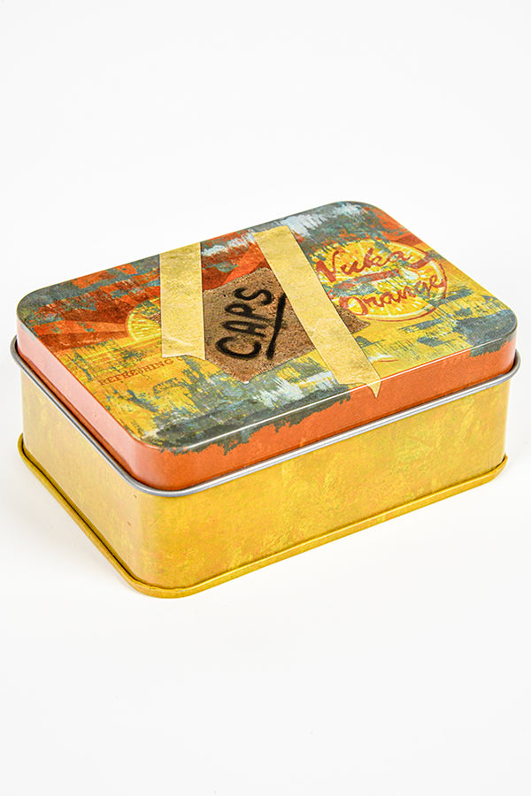 Tappi di bottiglia Fallout serie Nuka Orange con lattina da collezione
