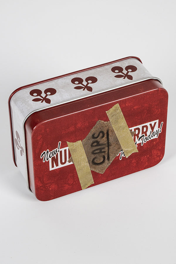 Serie di tappi di bottiglia Fallout Nuka Cherry con lattina da collezione