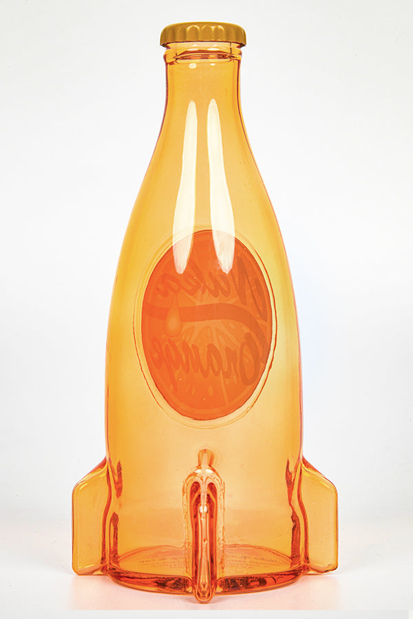 Fallout Nuka Cola Botella de vidrio naranja y tapón