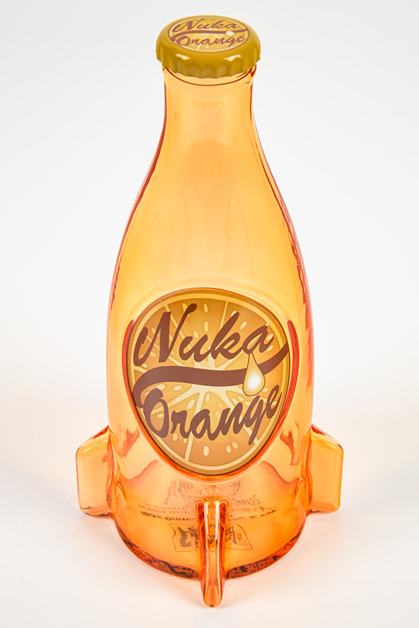 Fallout Nuka Cola Botella de vidrio naranja y tapón