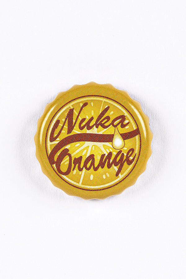 Tappi di bottiglia Fallout serie Nuka Orange con lattina da collezione
