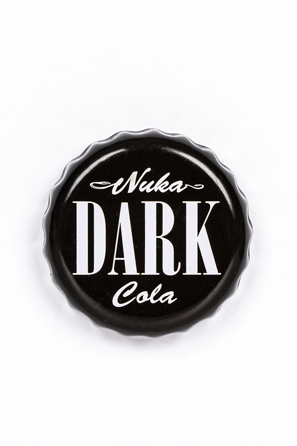 Fallout Nuka-Cola Dark Glasflasche und Verschluss