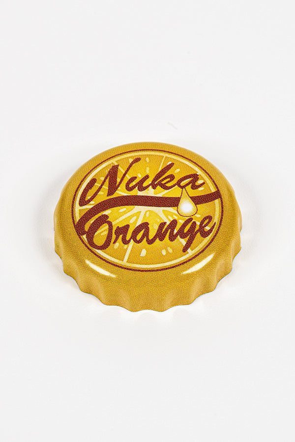 Tappi di bottiglia Fallout serie Nuka Orange con lattina da collezione