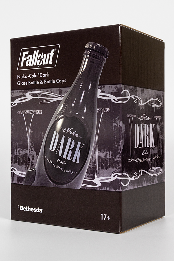 Fallout Nuka-Cola Dark Glasflasche und Verschluss