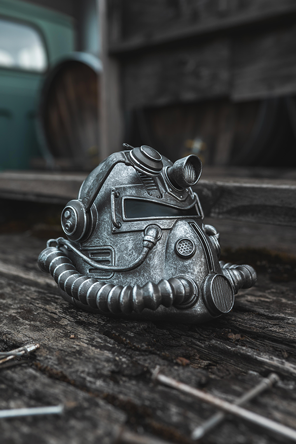 Fallout T-51 Power Armor Helmet Mini Desktop Statue