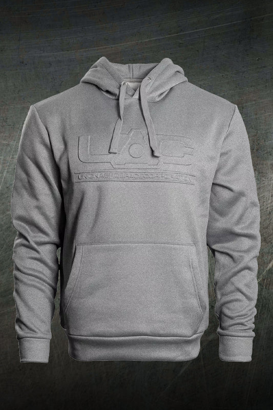 Sudadera gris con capucha de la UAC de DOOM