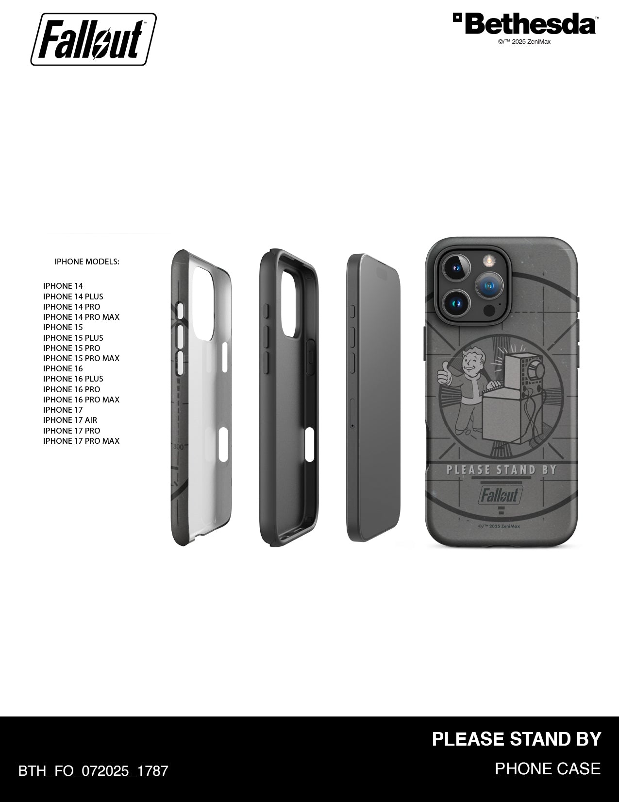 Funda para iPhone Fallout Please Stand By