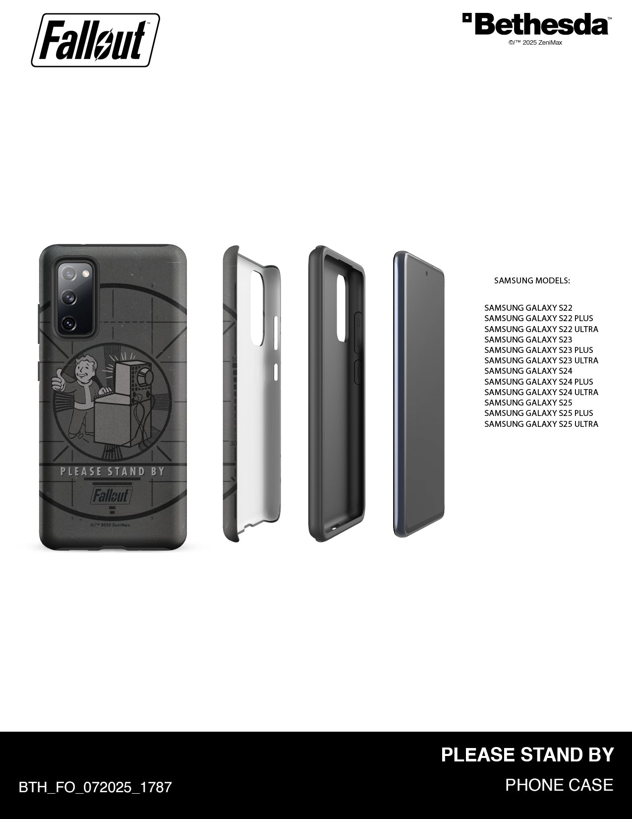 Fallout Please Stand By Samsung Galaxy Phone Case – Bethesda ...