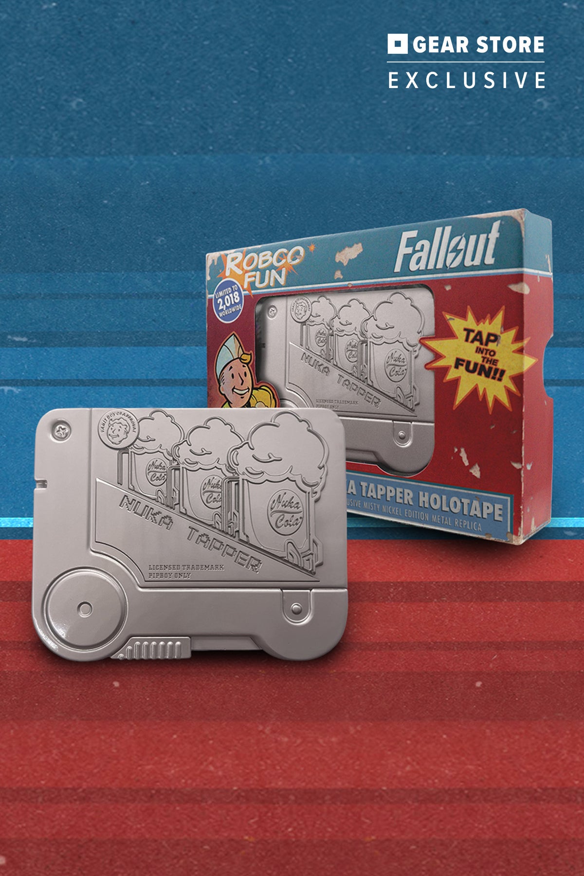 Fallout Nuka Tapper Holotape Replica - Satin Nickel (Bethesda Gear Exclusive)