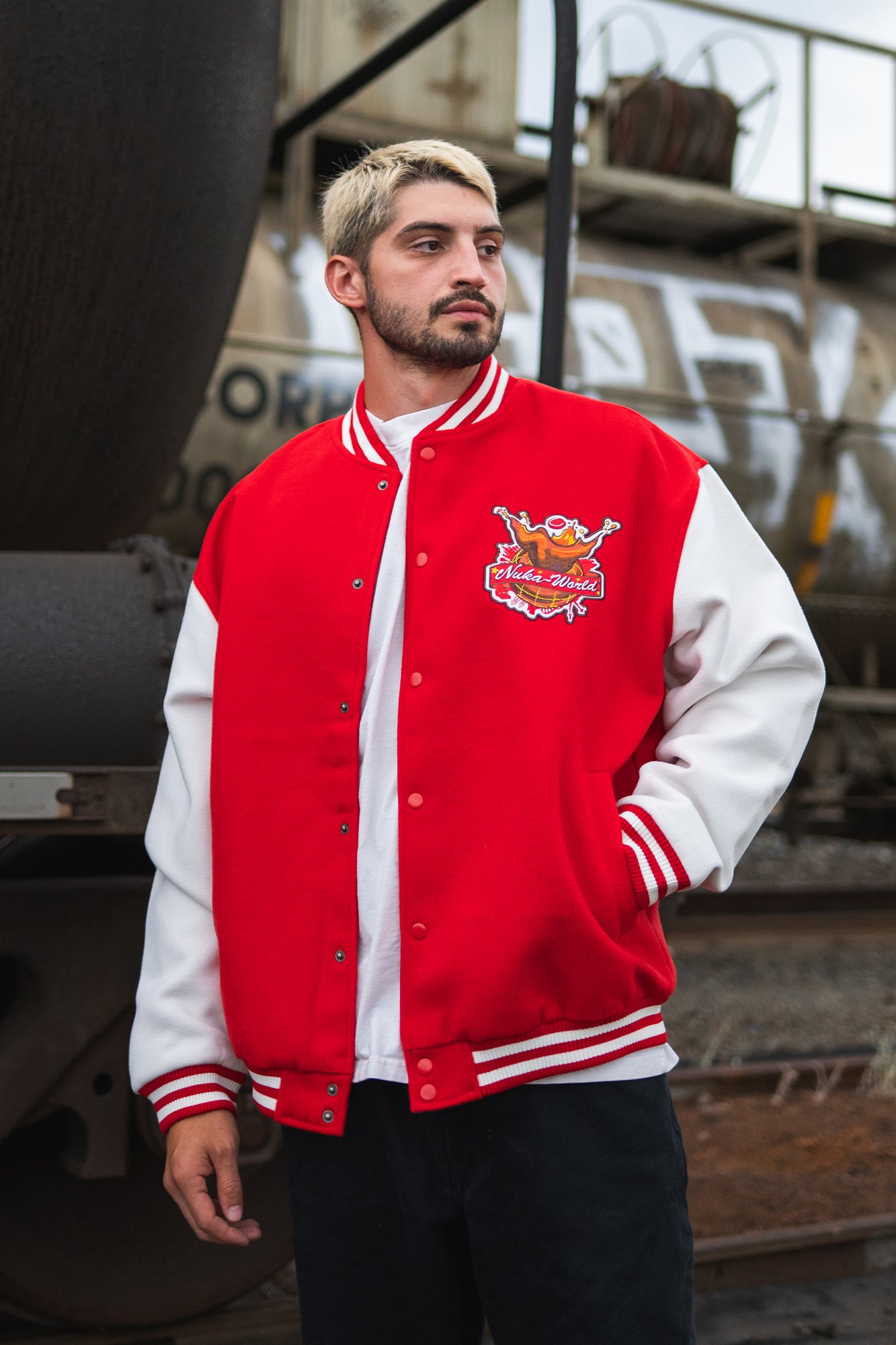 Fallout Nuka-World Geyser Varsity Jacket