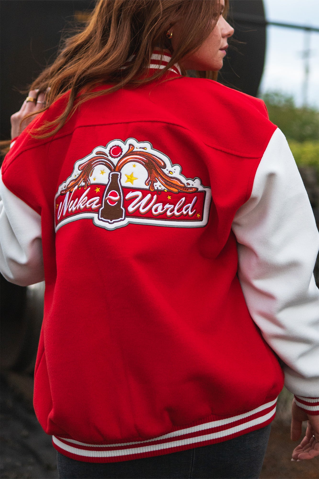 Fallout Nuka-World Geyser Varsity Jacket