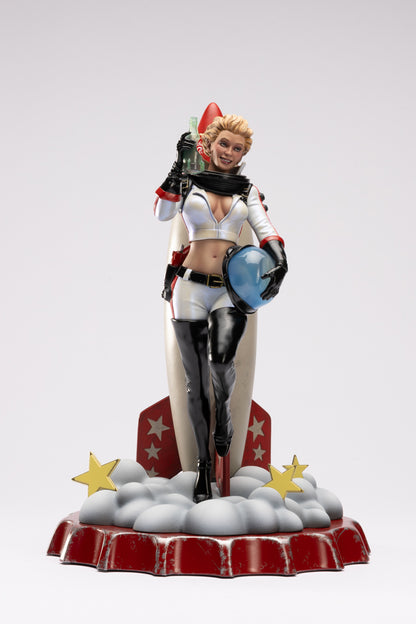 Estatua del traje cohete de Nuka-Girl de Fallout