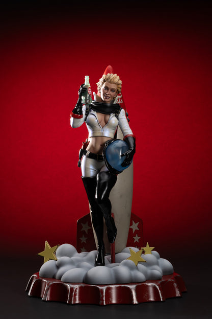 Estatua del traje cohete de Nuka-Girl de Fallout