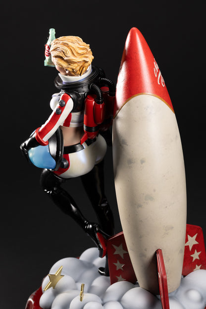 Estatua del traje cohete de Nuka-Girl de Fallout