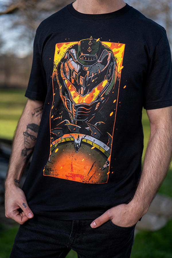 Tee-shirt DOOM The Dark Ages In Flames