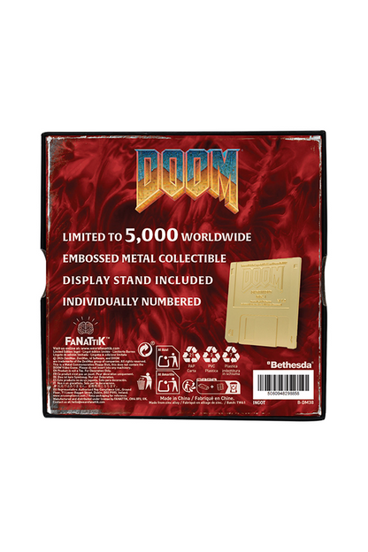 DOOM-Disketten-Limited-Edition – Replik in vergoldeter Optik