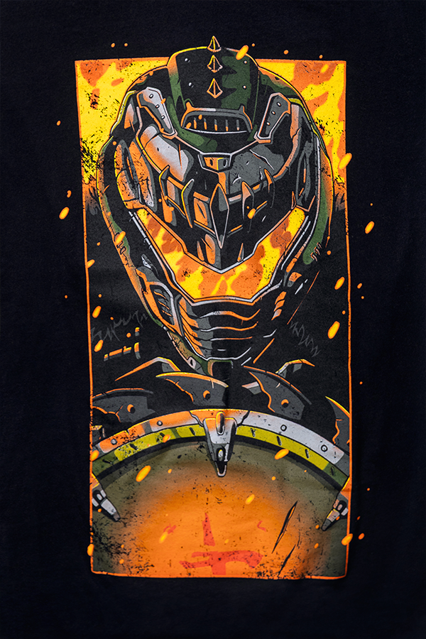 Tee-shirt DOOM The Dark Ages In Flames