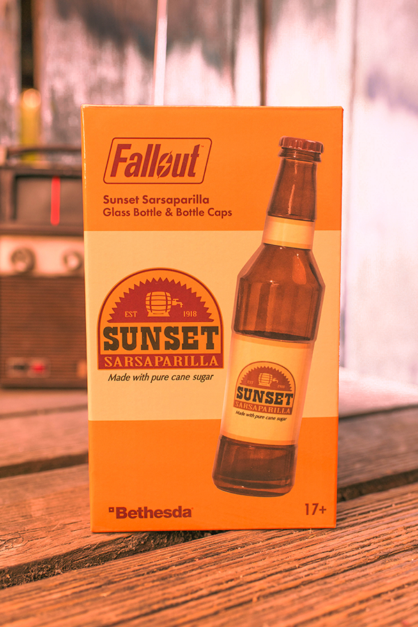 Fallout Sunset Sarsaparilla Bottle & Caps