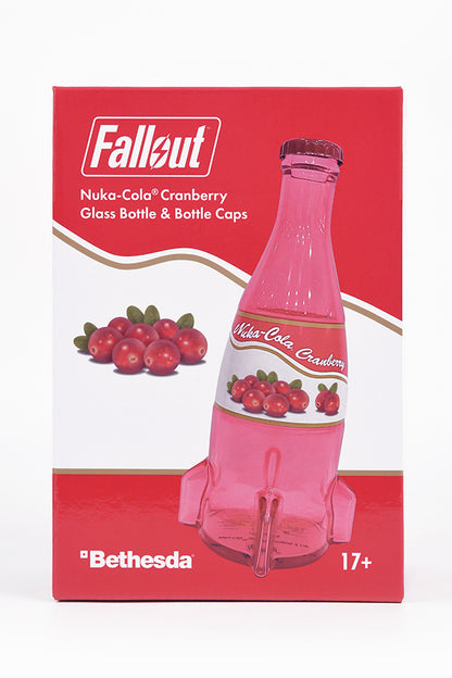 Fallout Nuka-Cola Cranberry Glass Bottle & Caps