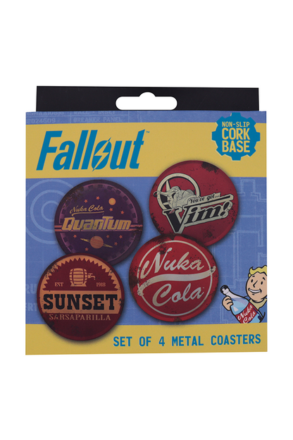Fallout 4er-Set Untersetzer aus Metall