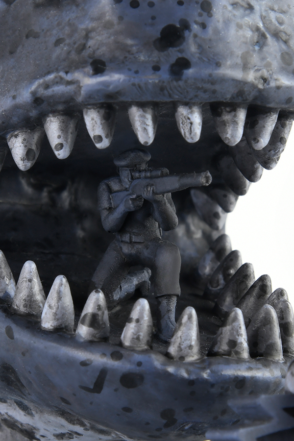 Fallout New Vegas Dinky theT-Rex Statue (Nighttime)