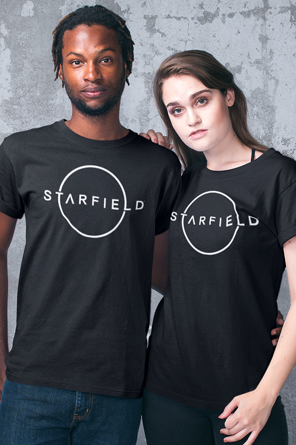 Camiseta con logotipo Starfield