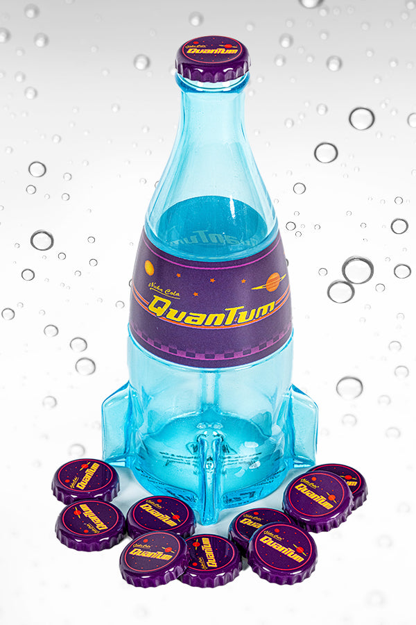 Bottiglia di vetro e tappo di Nuka-Cola Quantum di Fallout