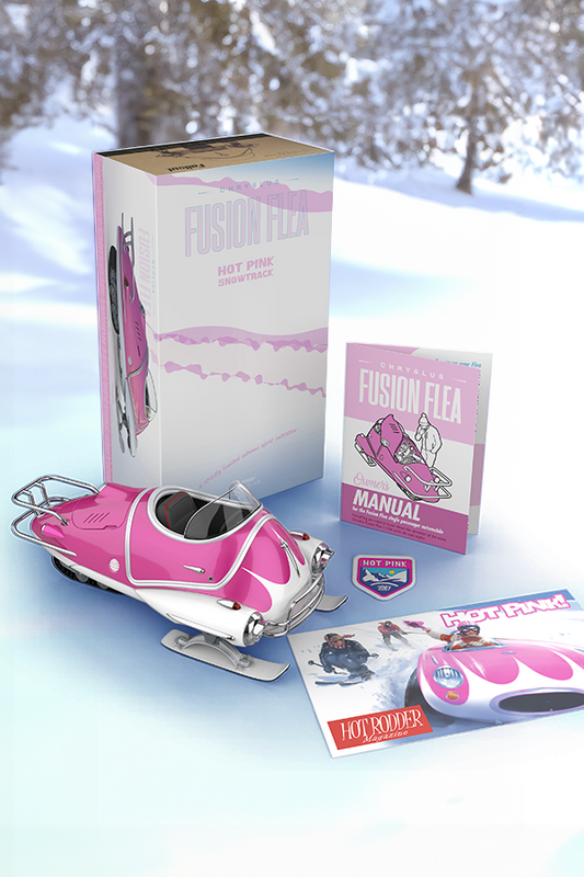 Réplique de la puce Fallout Hot Pink Snowtrack (Exclusivité Bethesda Gear)