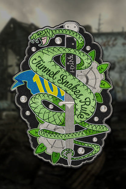 Fallout Tunnel Snakes Rule Kette Chain Stitch Patch