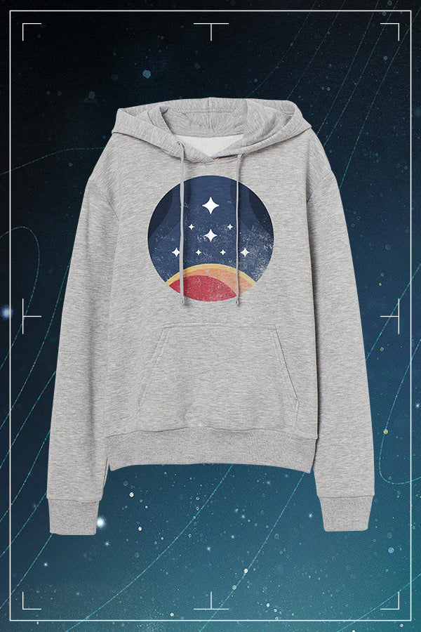 Starfield Retro Constellation Logo Hoodie - Grau