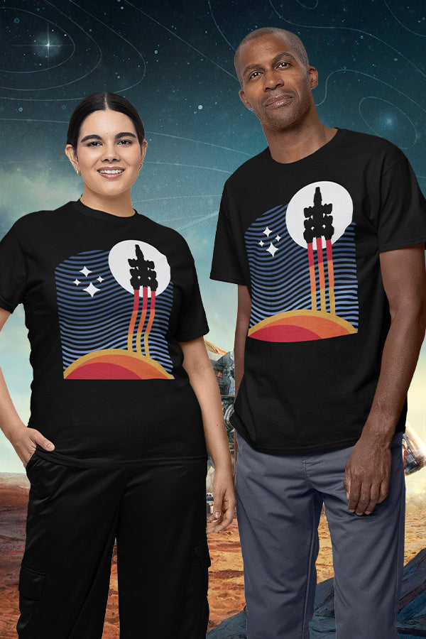 Camiseta minimalista Starfield Space