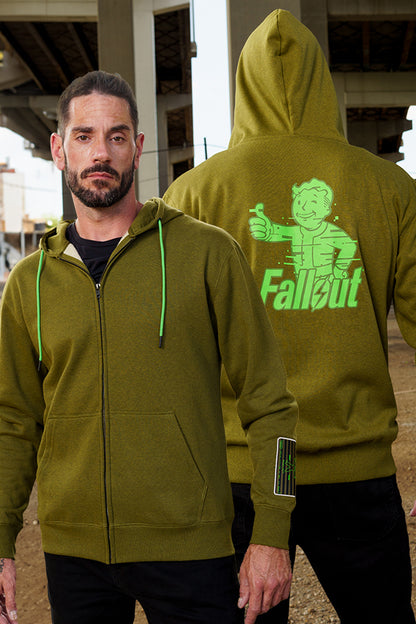 Sweat à capuche zippé Fallout Analog Pip-Boy